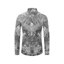 Load image into Gallery viewer, Graffiti Abstract Black and White Men&#39;s All Over Print Casual Dress Shirt (Model T61)