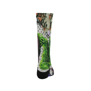 Complex Graffiti Trouser Socks (For Men)