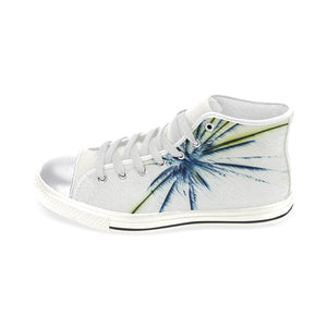 Fireworks Star Negative Women's Classic High Top Canvas Shoes (Model 017)