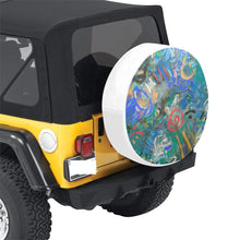 Load image into Gallery viewer, Graffiti Abstract Blue 30 Inch Spare Tire Cover