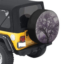 Load image into Gallery viewer, Spooky Tree Purple 34 Inch Spare Tire Cover