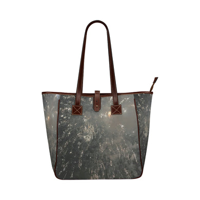 Fireworks Black Classic Tote Bag (Model 1644)
