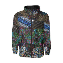 Load image into Gallery viewer, Dark Paisley All Over Print Quilted Windbreaker for Men (Model H35)