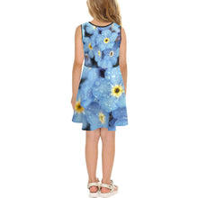Load image into Gallery viewer, Forget Me Not Flower Girls&#39; Sleeveless Sundress (Model D56)