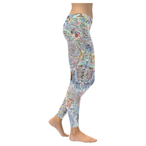 Paisley Matters Reverse Low Rise Leggings (Invisible Stitch) (Model L05)