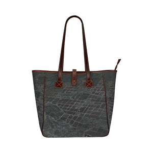Patchwork Aerial Glowing Classic Tote Bag (Model 1644)
