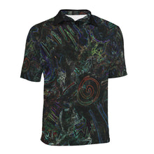 Load image into Gallery viewer, Graffiti Abstract Glowing Men&#39;s All Over Print Polo Shirt (Model T55)