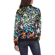 Load image into Gallery viewer, Holiday Paisley Mosaic All Over Print Bomber Jacket for Women (Model H36)