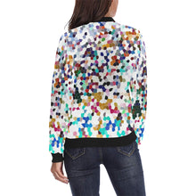 Load image into Gallery viewer, Holiday Paisley Negative Mosaic All Over Print Bomber Jacket for Women (Model H36)