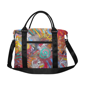 Graffiti Abstract Large Capacity Duffle Bag (Model 1715)