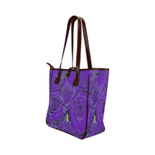 Load image into Gallery viewer, Rose Bouquet Flower Purple Classic Tote Bag (Model 1644)