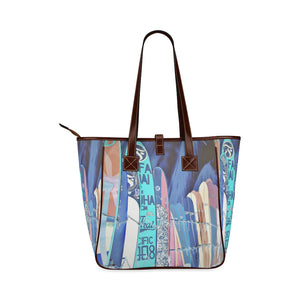 Surfboards Blue Classic Tote Bag (Model 1644)