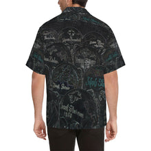Load image into Gallery viewer, Painted Skulls Glowing Hawaiian Shirt (Model T58)