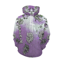Load image into Gallery viewer, Patches of Moss Purple All Over Print Hoodie for Men/Large Size (USA Size) (Model H13)