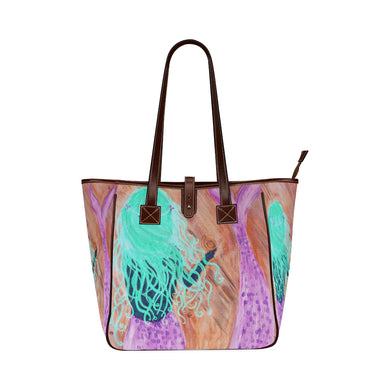 Mermaid MMZ Pink Classic Tote Bag (Model 1644)