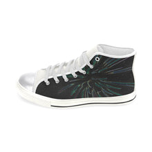 Load image into Gallery viewer, Fireworks Burst Glowing Women&#39;s Classic High Top Canvas Shoes (Model 017)
