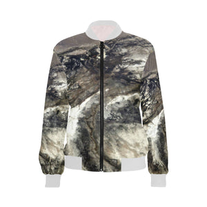 Aerial Ground All Over Print Bomber Jacket for Women (Model H36)