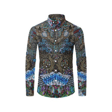 Load image into Gallery viewer, Cresent Paisley Men&#39;s All Over Print Casual Dress Shirt (Model T61)