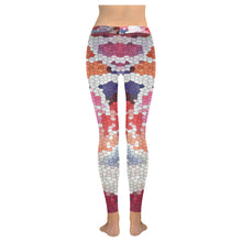 Load image into Gallery viewer, Abstract Circles Mosaic Low Rise Leggings (Invisible Stitch) (Model L05)