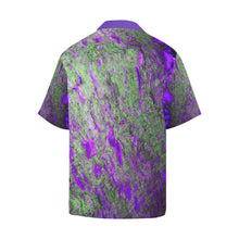 Load image into Gallery viewer, Marbled Abstract Purple Hawaiian Shirt (Model T58)