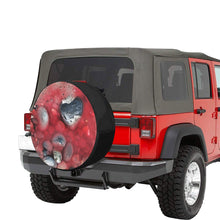 Load image into Gallery viewer, Puddle of Love Red 34 Inch Spare Tire Cover
