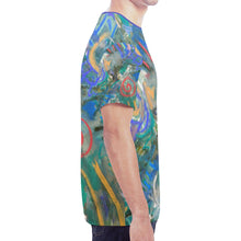 Load image into Gallery viewer, Graffiti Abstract Blue New All Over Print T-shirt for Men (Model T45)