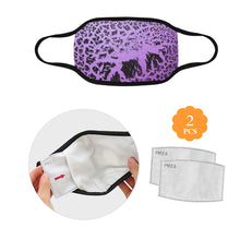 Load image into Gallery viewer, Crackle Art Purple Mouth Mask (2 Filters Included)