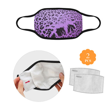 Crackle Art Purple Mouth Mask (2 Filters Included)