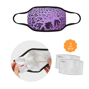 Crackle Art Purple Mouth Mask (2 Filters Included)
