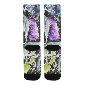 Complex Graffiti Reverse Trouser Socks (For Men)