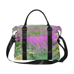 Sea of Fireweed Flower Large Capacity Duffle Bag (Model 1715)