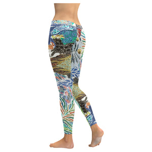 Pleasantly Paisley Reverse Low Rise Leggings (Invisible Stitch) (Model L05)