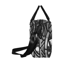 Load image into Gallery viewer, Stained Glass Black and White Large Capacity Duffle Bag (Model 1715)