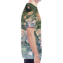 Load image into Gallery viewer, Patchwork Aerial Green New All Over Print T-shirt for Men (Model T45)