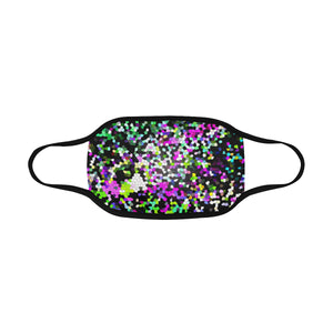 Holiday Paisley Purple Mosaic Mouth Mask in One Piece (2 Filters Included) (Model M02)