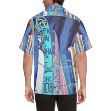Load image into Gallery viewer, Surfboards Blue Hawaiian Shirt (Model T58)