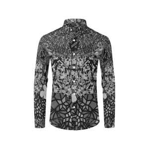 Holiday Paisley Black and White Men's All Over Print Casual Dress Shirt (Model T61)
