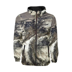 Aerial Ground All Over Print Quilted Windbreaker for Men (Model H35)