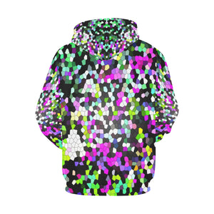 Holiday Paisley Purple Mosaic All Over Print Hoodie for Men/Large Size (USA Size) (Model H13)