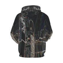 Load image into Gallery viewer, Surfboards Glowing All Over Print Hoodie for Men/Large Size (USA Size) (Model H13)