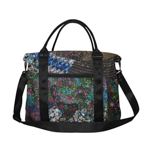 Dark Paisley Large Capacity Duffle Bag (Model 1715)