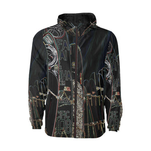 Surfboards Glowing All Over Print Quilted Windbreaker for Men (Model H35)