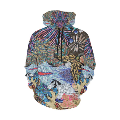 Pleasantly Paisley All Over Print Hoodie for Women (USA Size) (Model H13)
