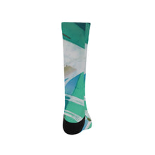 Load image into Gallery viewer, Abstract Circles Aqua Trouser Socks (For Men)