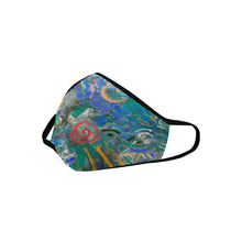 Load image into Gallery viewer, Graffiti Abstract Blue Mouth Mask in One Piece (2 Filters Included) (Model M02)