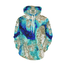 Load image into Gallery viewer, Molten Flames Negative All Over Print Hoodie for Women (USA Size) (Model H13)