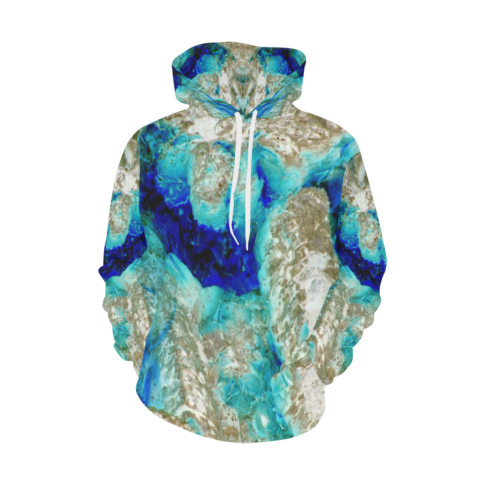 Molten Flames Negative All Over Print Hoodie for Women (USA Size) (Model H13)
