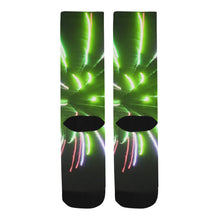 Load image into Gallery viewer, Fireworks Burst Green Trouser Socks (For Men)
