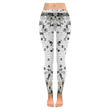 Load image into Gallery viewer, Crackle Mosaic Low Rise Leggings (Invisible Stitch) (Model L05)