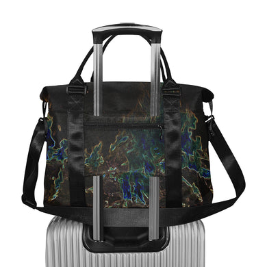 Feathery Flames Glowing Large Capacity Duffle Bag (Model 1715)